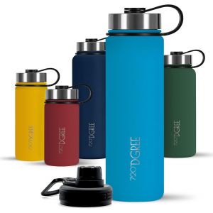 Bouteille Isotherme ""Nolimit"" - 410ml, 530ml, 710ml, 950ml, 1200ml | Gourde En Acier Inoxydable D'eau, Th&eacute;, Caf&eacute;, Jus, Boisson Chaud Ou Froid | Premium De Isol&eacute;e Sous Vide +Sport-Couvercle - Neuf