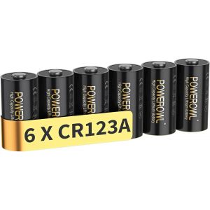 Yemaesre-Cr123apiles Au Lithium 6 Pièces 3 V, Haute Capacité 123 A 123 C123 Piles, Puissance Longue Durée - Neuf