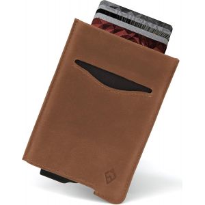 CAUC-Porte Cartes RFID Blocage avec Coffret Cadeau &iquest; Portefeuille Homme Minimaliste &iquest; Protection Carte Bancaire sans Contact (Collection Alpha) - Neuf