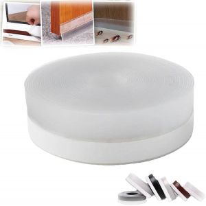 Bande d'étanchéité de porte de coupe-froid,bande d'étanchéité,bande d'étanchéité en silicone pour porte,bande d'étanchéité de porte de coupe-froid en silicone (25mm,translucidité) - Neuf