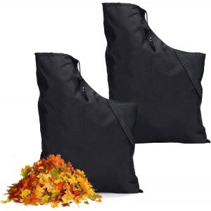 MEVRONISSHOP-2 Pi&egrave;ces Respirant Sac pour Aspirateur Souffleur, Universel Souffleur de Feuilles avec Filet, Grande Capacit&eacute; R&eacute;glable Sac Collection Feuilles, pour Jardin, Parc, Espaces, Pelouse - Neuf
