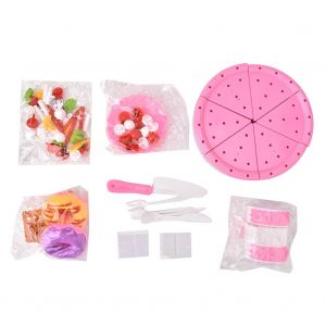 Jeu De Simulation De Gateau D'anniversaire Aux Fruits, Jeu Educatif A Faire Soi-Meme, Pour Enfants (Rose) - Neuf