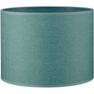 Moderne Abat-jour Canvas|cylindre |25/25/19cm|Turquoise|Abat-jour tissu|pour douille de lampe E27|test&eacute; RoHS|pour lampe de table - Neuf