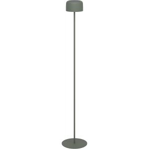 Roccanova Lampadaire Solaire Sur Batterie Pour L'intérieur Et L'extérieur Lampe De Salon Tactile À Intensité Variable Sur 3 Niveaux Lampe Solaire En Acier Vert Blanc Chaud Ip44 - Neuf