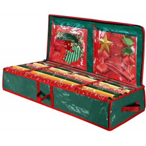 Sac De Rangement Pour Papier Cadeau: 104&times;36&times;16 Cm Organisateur De Sac Pour Rouleaux Papier ,Organiseur De Papier Cadeau No&euml;l ,Rouleaux De Papier Cadeau Pour Rubans ,Accessoires De D&eacute;coration - Neuf