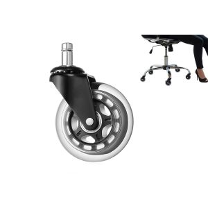 Roue de rechange pivotante universelle de 7,6 cm (3 pouces) pour chaise de bureau - Neuf
