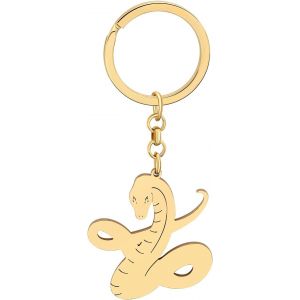 KAL-Porte-Clés Serpent En Acier Inoxydable Serpent Python Cadeaux Pour Femme Fille Porte-Monnaie Charms Pour Clés De Voiture - Neuf