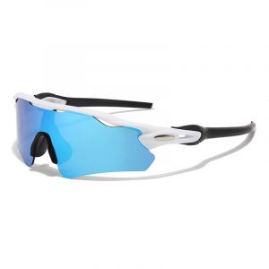 Lunettes De Soleil Coupe-Vent Monobloc, Lunettes De Soleil De Cyclisme En Plein Air, Lunettes De Soleil Anti-Uv Ultra-L&eacute;g&egrave;res Pour Hommes, C2-03 - Neuf