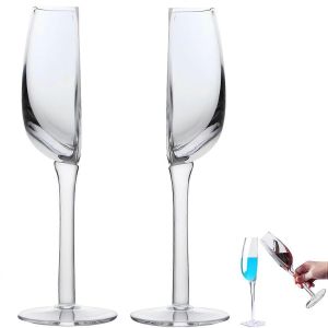 Demi-Verres En Cristal, Verres Fantaisie Amusants Coupes En Deux, Coupes A Champagne Transparentes De 140 Ml - Neuf