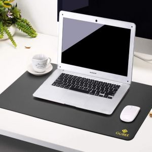 JGD-PU Cuir Caisson de bureau multifonctionnel,Imperm&eacute;able Antid&eacute;rapant Anti-sale Tapis de souris pour le bureau, la maison et les voyages (Noir/rouge) - Neuf