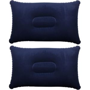 Lot De 2 Oreillers Gonflables Ultra-L&eacute;gers R&eacute;sistants &Agrave; L&rsquo;Eau &ndash; Id&eacute;al Camping, Voyage, P&ecirc;che Et Plein Air - Neuf