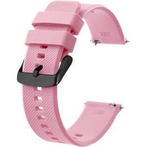 Bracelet De Montre 18mm 19mm 20mm 21mm 22mm, Bracelets De Montre En Silicone &Agrave; D&eacute;gagement Rapide Pour Hommes Femmes - Neuf