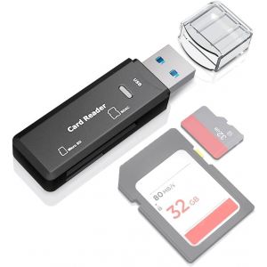 USB 3.0 Card Reader, High Speed SD/Micro SD Memory Card Reader MMC Memory Stick SDXC SDHC MSXC for Windows PC and Mac OS - Neuf