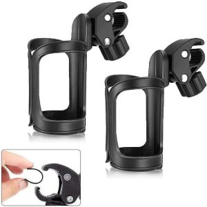 Lot De 2 Porte-Gobelets Rotatifs Universels Pour V&eacute;lo &iquest; Porte-Gobelets S&eacute;curis&eacute; Pour V&eacute;los, Poussettes, Fauteuils Roulants Et Plus Encore - Neuf