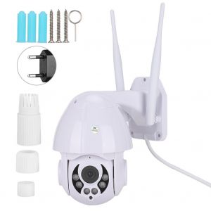 Camera dome de securite exterieure avec interphone infrarouge IP 1080P, 110-240 V, zoom numerique x4 - Neuf