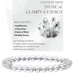 Eryi-Bracelet De Perles Pour Femmes 6mm En Semi-Précieux Naturel Élastique Élastique Cristal Bijoux Cadeaux De Yoga - Neuf