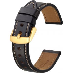 Eryi-Bracelet Montre En Cuir 18mm 19mm 20mm 21mm 22mm 23mm 24mm,Bracelet De Remplacement En Cuir De Veau Rétro Homme Femme - Neuf
