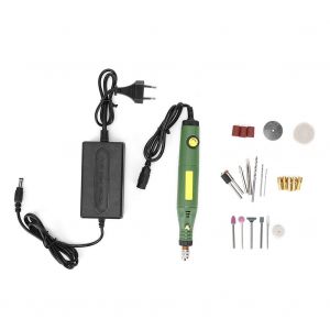 Ensemble de 26 mini meuleuses electriques a vitesse reglable, 18 W, prise UE 110-240 V - Neuf