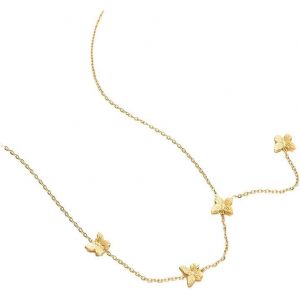 Kal-Collier Femme Papillon En Alliages Doré Bijoux Mode Élégant Pour Toutes Les Occasions - Neuf