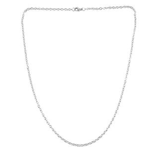Sac En Velours Bijoux Cha&icirc;ne Homme Femme,Collier En Acier Inoxydable,Argent,Largeur 3 Mm,Longueur 55 Cm - Neuf