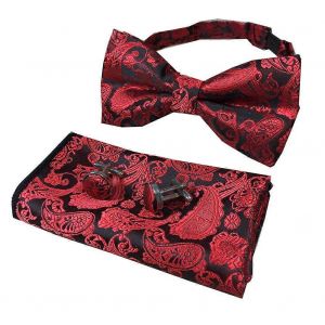 Ensemble Cravate En Soie &iquest;&iquest; Carreaux Pour Mariage - 100 % Soie, Design Classique, Longueur Ajustable, Couleurs &iquest;&iquest;L&iquest;&iquest;Gantes - Neuf