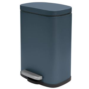 - Poubelle De Salle De Bain &Agrave; P&eacute;dale Akira - Acier Inoxydable Haut De Gamme - Fermeture Silencieuse Easy-Close - P&eacute;trole Mat - 5L - Neuf