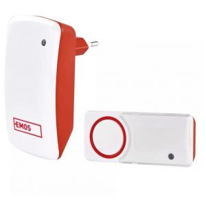 Emos P5750 Kit de sonnette de porte Rouge et Blanc - Neuf