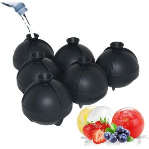 Kalanka-Lot De 6 Moules Ronds En Silicone - 6 X 6 Cm - Parfait Pour Le Whisky, Les Cocktails Et Toutes Les Boissons - Neuf