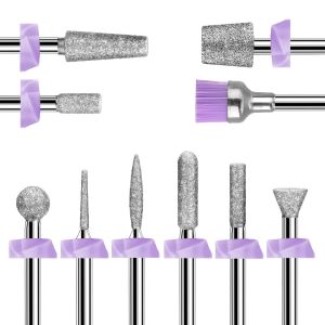 Ihkhu-Lot De 10 Forets À Ongles, Embouts Diamantés De 3/32'' Pour Perceuse À Ongles Efile, Lime À Ongles Électrique De Cuticules Pour Ongles, Outil De Retrait D'acrylique Kit Manucure Pédicure Pour G - Neuf