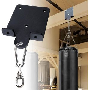 Crochet De Suspension Robuste Pour Sac De Boxe, Rotation &Agrave; 360 &deg;, Crochet De Poutre En Bois Pour Entra&icirc;nement De Boxe, Muay Thai, Yoga A&eacute;rien, Balan&ccedil;oire Et Hamac - Neuf