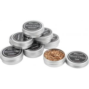 Ulteronixshop-8 Pi&egrave;ces de Copeaux de Bois de Whisky, M&eacute;lange de Copeaux de Bois Naturels de Pommier, de Ch&ecirc;ne, de Cerise, de P&ecirc;che, de Poire et de Noix de P&eacute;can pour Boissons Fum&eacute;es, Ar&ocirc;me de - Neuf