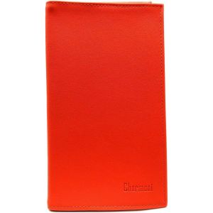 KALANKA-- Etui Porte chéquier Porte Carte crédit pièce d'identité (A07 Orange) - Neuf