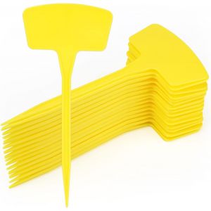 30 Pièces 26.5cm Étiquettes Pour Plante,Etiquette Jardin Exterieur,Grand Étiquettes Plastique Potager,Etiquette Semis-Jaune - Neuf