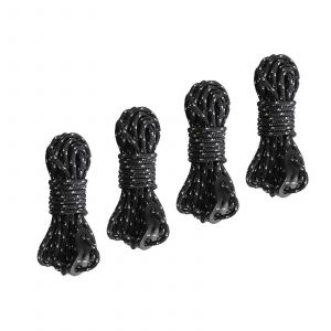 4pcs Haubans 4mm Tente Haubans Avec Ajusteurs De Haubans Tendeur Corde De Tente Multifonction Portable Pour Accessoire De Tente Ext&eacute;rieure - Neuf