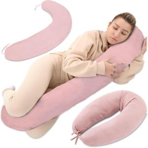 Coussin De Grossesse Et Allaitement 190 Cm &iquest; Coussin Maternit&eacute; Et Corps Oreiller De Grossesse Soutien Pour Dormir Sur Le C&ocirc;t&eacute; Et Allaiter Parfait Pour Femme Enceinte Oreillers En Forme De C Oeko-Tex - Neuf