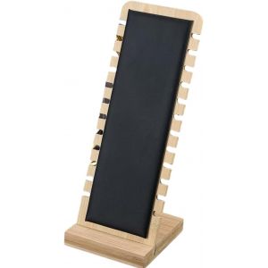 Chaas-Porte Bijoux,Pr&eacute;sentoir &Agrave; Collier Chevalet,26 X 10 Cm,Porte Collier En Bois,Rangement Bijoux Organisateur,Support De Vitrine De Collier,Pour Colliers, Pendentifs,Bracelets(Noir) - Neuf