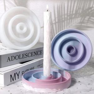 Moule Silicone Bougeoir En R&eacute;sine Epoxy, Moule De Coul&eacute;e En Silicone R&eacute;sine Pour Bougeoir, Diy Bougeoir Moule En Silicone, Pour Photophore, D&eacute;coration De Table - Neuf