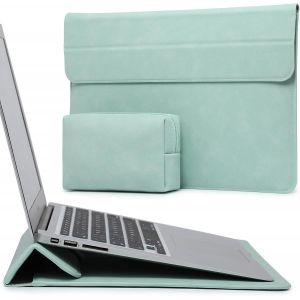 13,3-14 Pouces Housses Ordinateur Portable Sacoche avec Fonction Stand pour MacBook Pro 14 M4/M3/M2/M1 Pro/Max 2025-2021,MacBook Pro/Air 13,3,13,5-13,8 Surface Laptop,HP Envy 13,Vert Menthe - Neuf