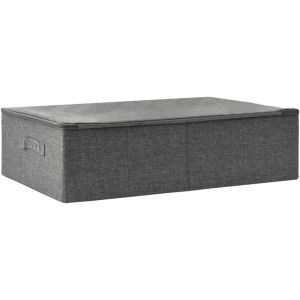 lbgwp60-Boîte De Rangement Coffre De Rangement Pliable Organisateur Conteneur Stockage Chambre Maison Intérieur Tissu 70X40X18 Cm Anthracite - Neuf