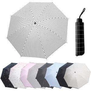 Parapluie Pliant Ouverture Et Fermeture Pour Hommes Et Femmes Parapluie R&eacute;sistant Au Vent, Anti Tempete Compact Et Solide, Poign&eacute;e En Bois Veritable Luxueux Et Double Toile Ventil&eacute;&iquest;Extra Stable Avec - Neuf