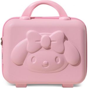 Vanity Femme De Voyage, Portable Imperm&eacute;able Rigide De Maquillage Avec Nervures, Trousse De Toilette Pour Vacances Voyager Rose - Neuf