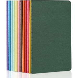 Asfasfq-A5 Cahiers Vierge Couverture Couleur, 12 Blocs / 60 Pages Par Bloc¿12 Couleurs Bloc-Notes À Couverture Souple, Convient Pour Bureau École, Études, Prise De Notes - Neuf
