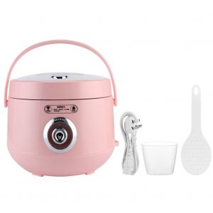 HJLIAN Mini cuiseur a riz electrique multifonction portable pour la maison, cuiseur vapeur pour aliments, prise 220 V, rose, 2 L - Neuf