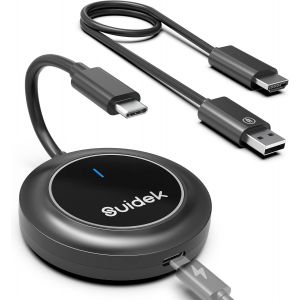 MEVRONISSHOP-HDMI sans Fil, &Eacute;metteur et r&eacute;cepteur HDMI sans fil Plug&Play, Extension USB-C avec port PD3.0, pour la diffusion vid&eacute;o depuis un T&eacute;l&eacute;phone/Ordinateur Portable/Cam&eacute;ra vers TV/Moniteur/Pro - Neuf