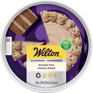 Checarzhn--No1-Performance Pans Moule Rond Pans Plaque À Pâtisserie 35 Cm - Moule À Gâteau En Aluminium Anodisé, Cuisson Uniforme Pour Gâteaux Et Géno S - 35,5 X 5,08 Cm - Neuf