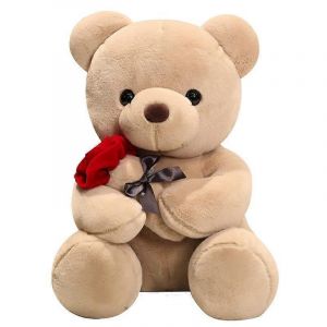 Peluche ours en peluche rose, adorable et douce, poupée créative, machine à attraper, cadeau de Saint-Valentin-brun - Neuf