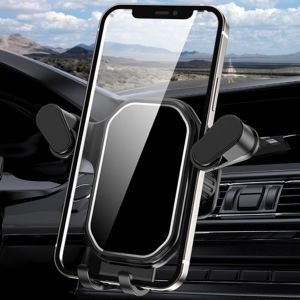Ldjyeons Support Téléphone Voiture, Porte Telephone Voiture Grille Aération, 360° Rotation, Mains Libres À Une Main Pour Tous Les Smartphones 4.0''-7.0 - Neuf