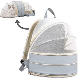 &reg; Sac A Dos De Transport Extensible Pour Animaux De Compagnie Tente Pliable Pour Animaux De Compagnie Sac A Dos De Voyage Pour Chat - Neuf