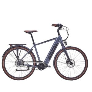 V&eacute;lo &Eacute;lectrique De Ville Pour Homme Jobobike Henry, 28 Pouces, Moteur Central Bafang 250 W, 36 V, 14 Ah, Gris - Neuf