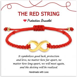 Eryi-Bracelet Femme Cadeau Kabbalah Porte-Bonheur Amulette Pour Amitié Fille Maman S?ur Femmes Hommes Petit Ami Amie Noël Anniversaire - Neuf